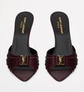 BORDEAUX LEATHER HEELS