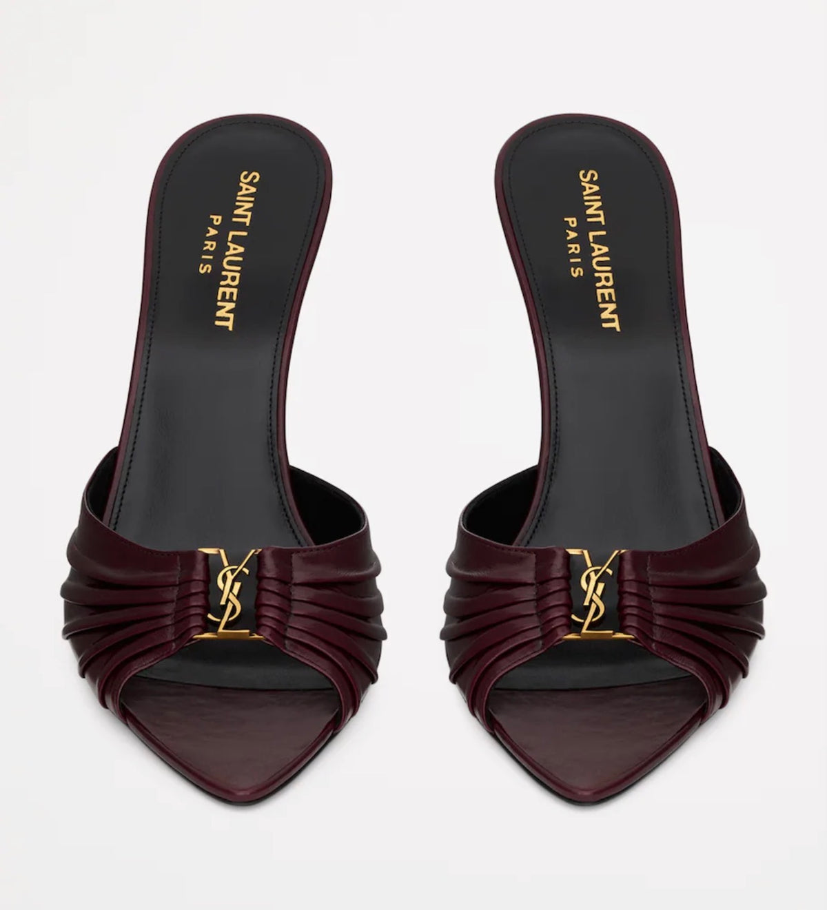 BORDEAUX LEATHER HEELS