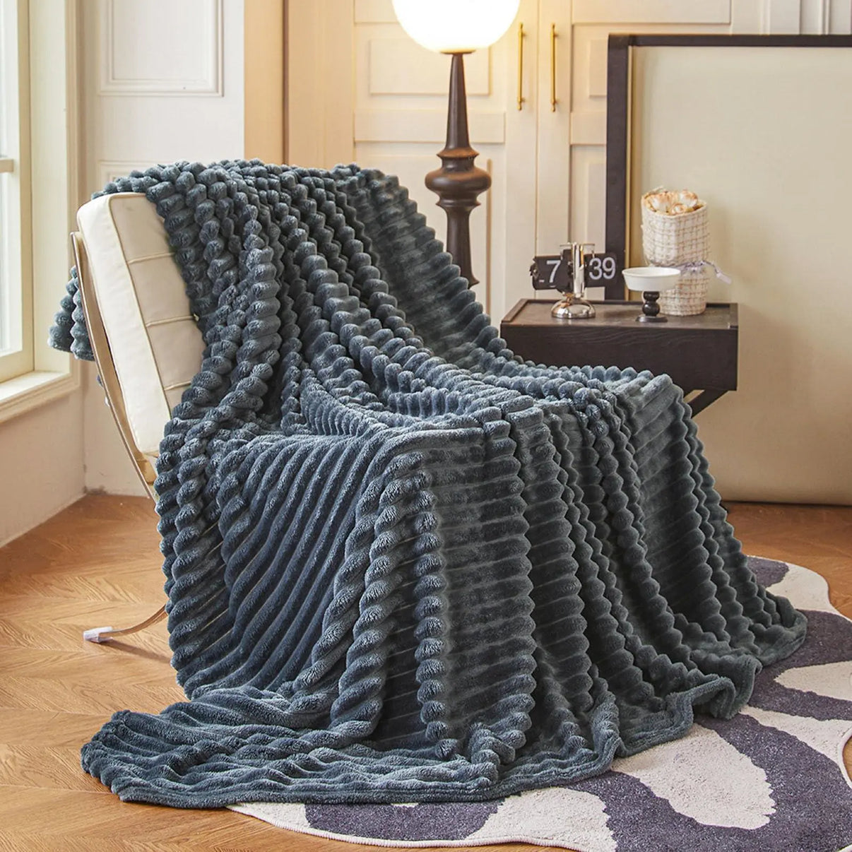 Snuffly® Faux Rabbit Fur Throw Blanket