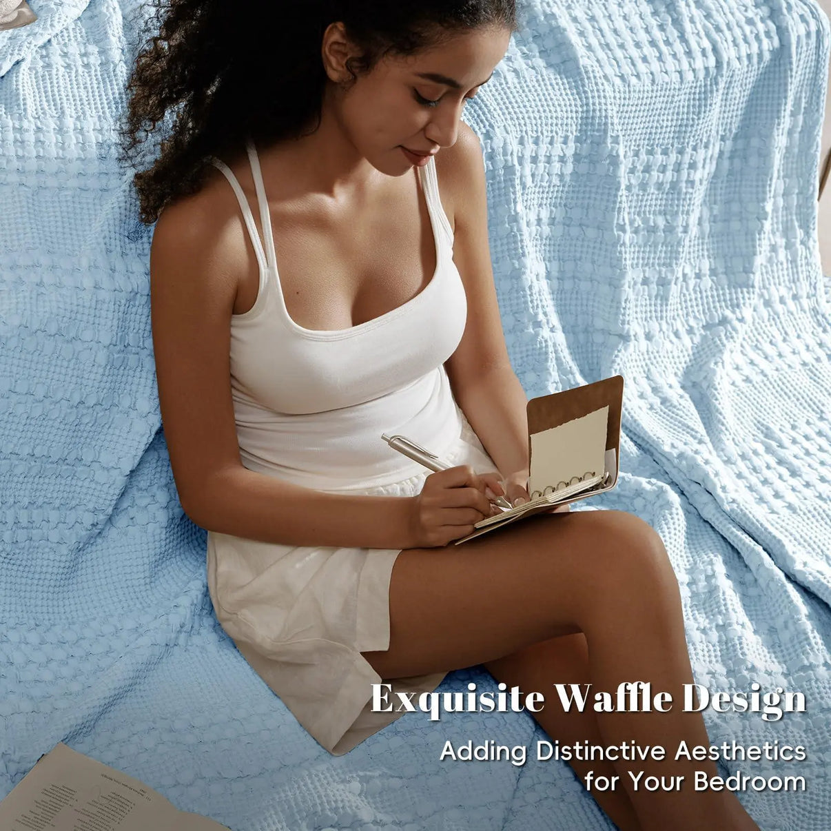 Snuffly® Cotton Waffle Weave Summer
Blanket
