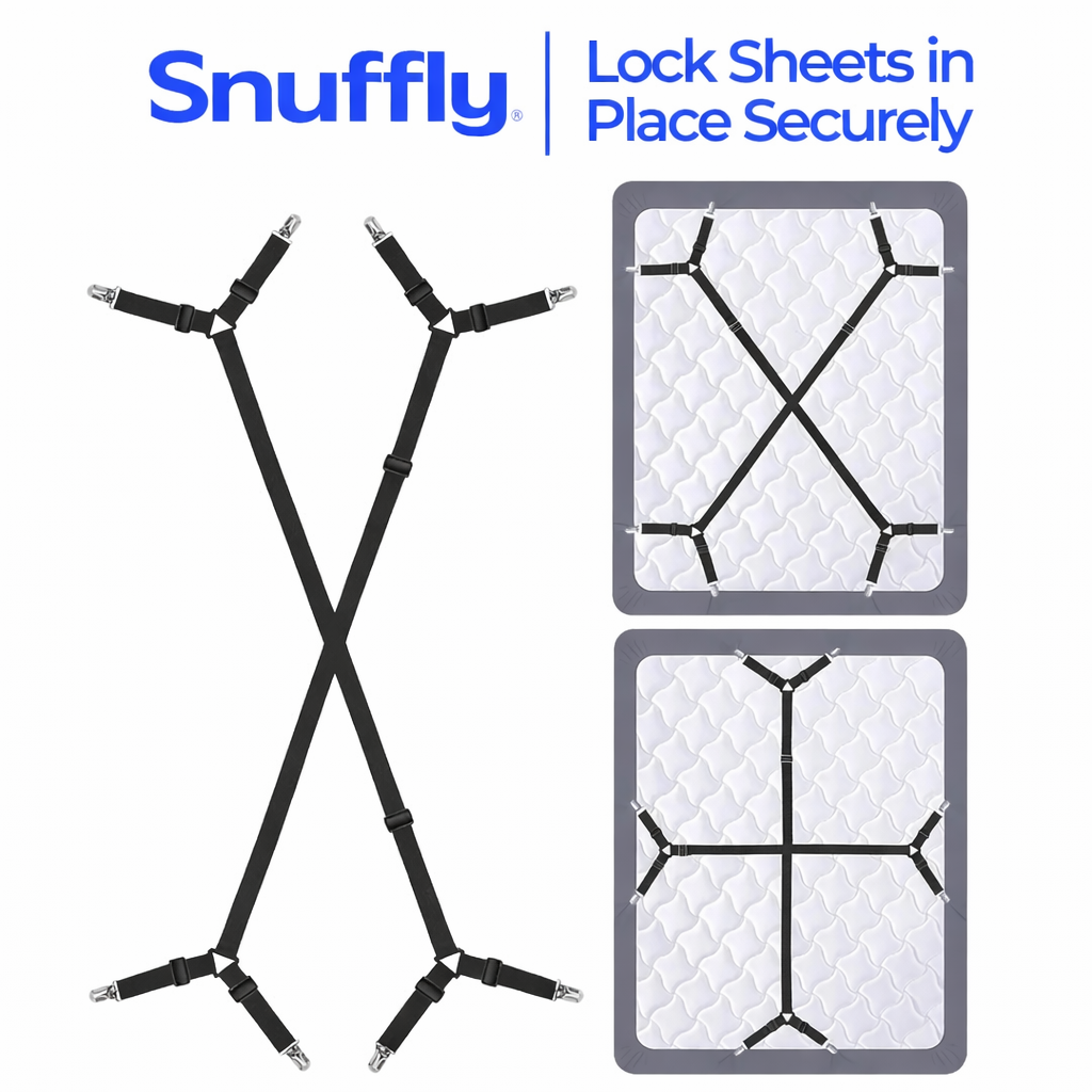 Snuffly® Adjustable Bed Sheet Fasteners (2pcs)