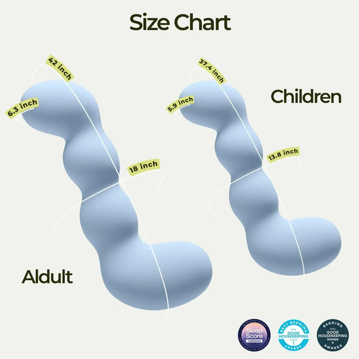 Snuffly® Dino Full Body Pillow 2.0
