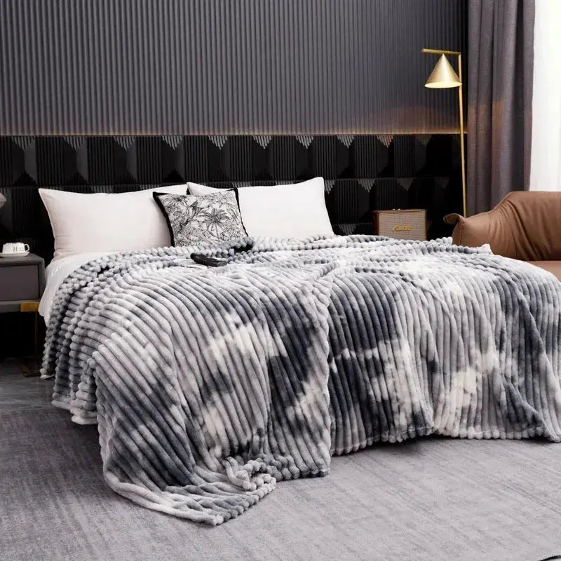 Snuffly® Tie-Dye Flannel Fleece Warm Blanket