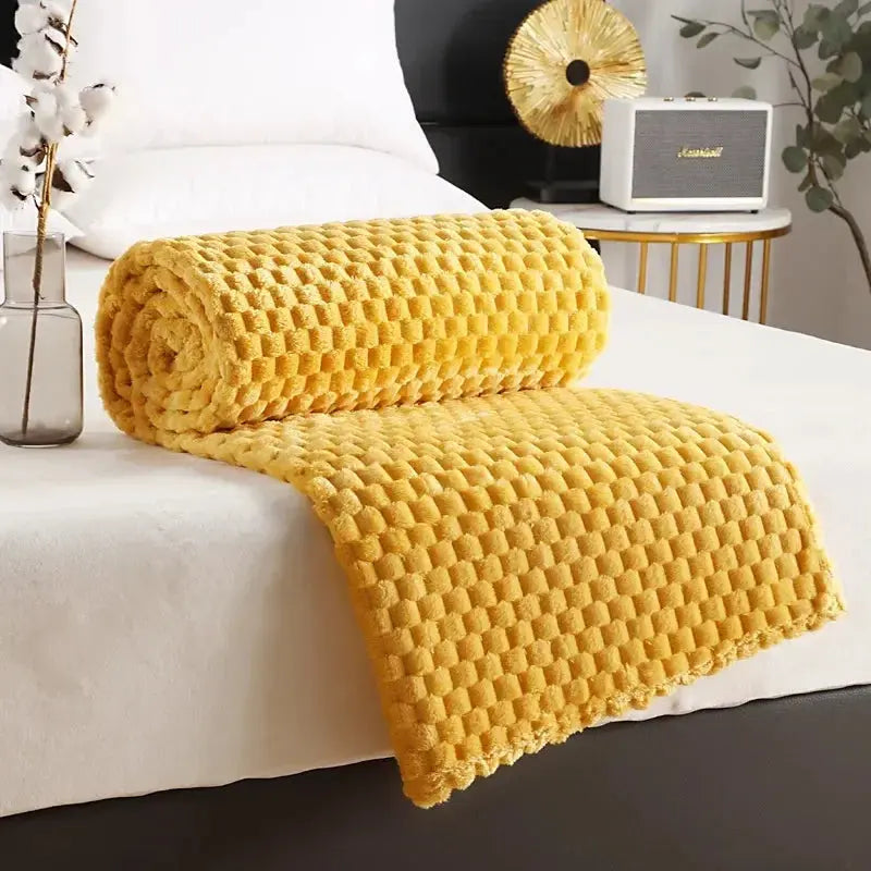 Snuffly® 3D Clouds Silky Flannel Fleece Blanket