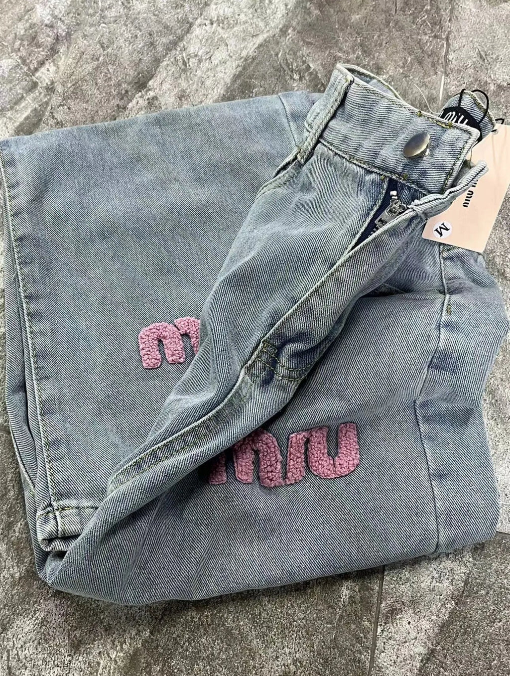 PINK LETTERS JEANS