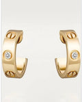 small earrings gold diamonds