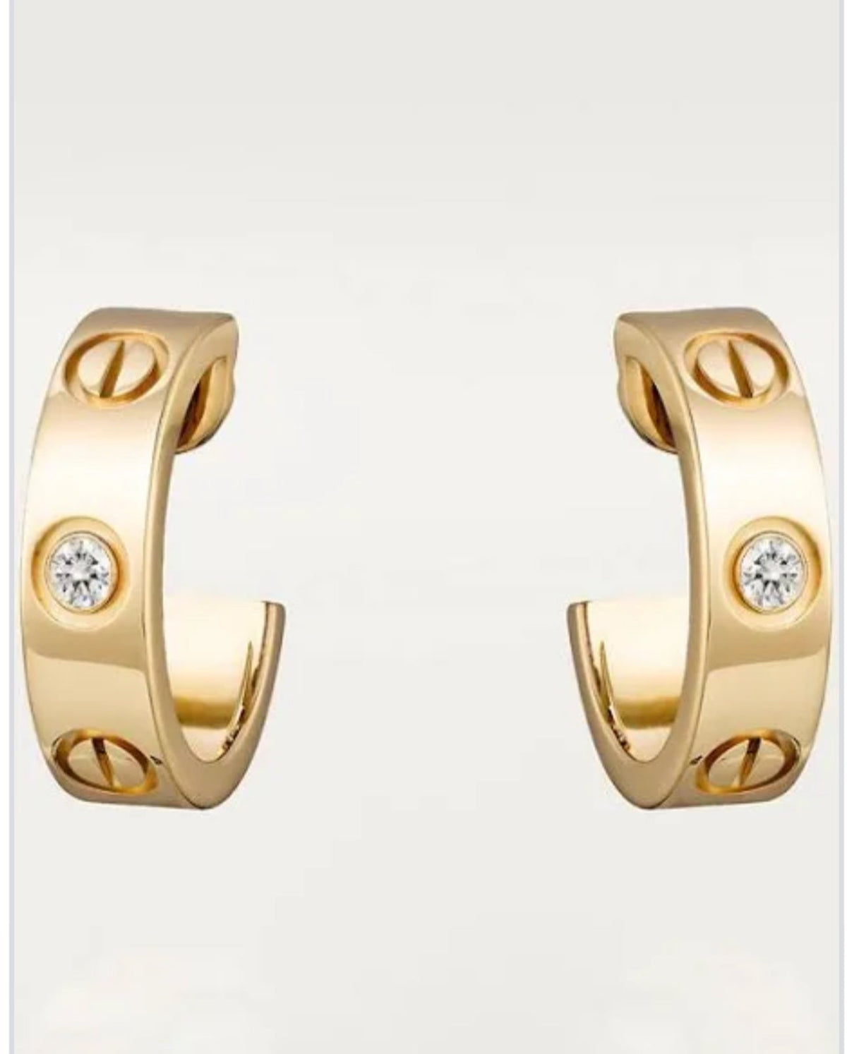 small earrings gold diamonds
