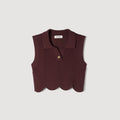 SANDRA KNIT TOP BROWN