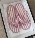 PINK STRIPES SANDALS