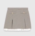 MAJE CHECKERED SKIRT