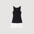 SANDRA TWO TONE DRESS BLACK