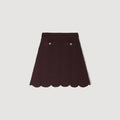 SANDRA KNIT SKIRT BROWN