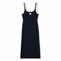 C LONG NAVY DRESS