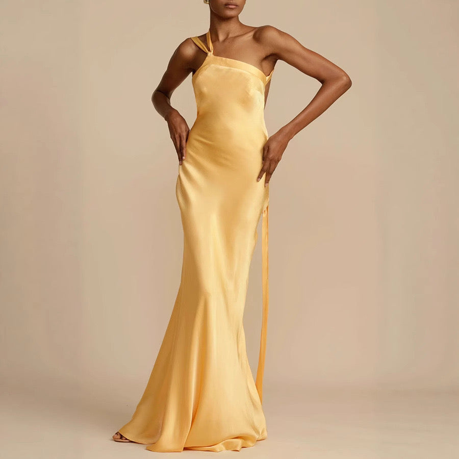 Noirea London | Celeste Satin-Abendkleid