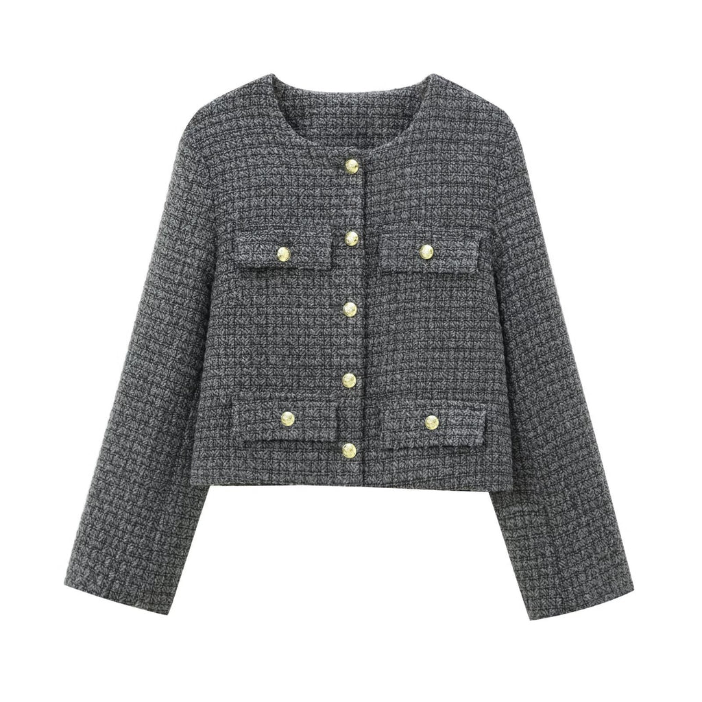 Noirea London | Cropped Bouclé-Jacke