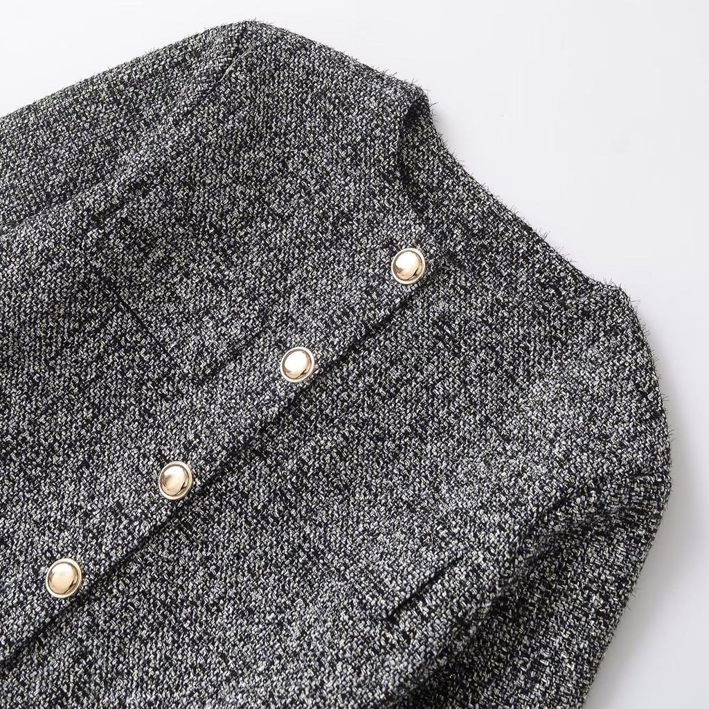 Noirea London | Cropped Tweedjacke