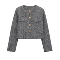 Noirea London | Cropped Tweedjacke