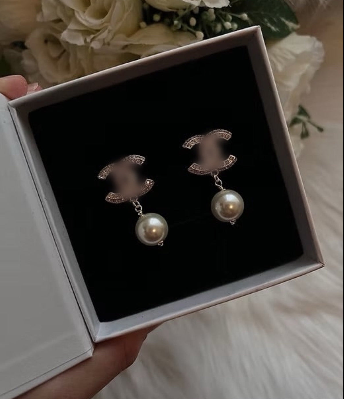 pearl earrings