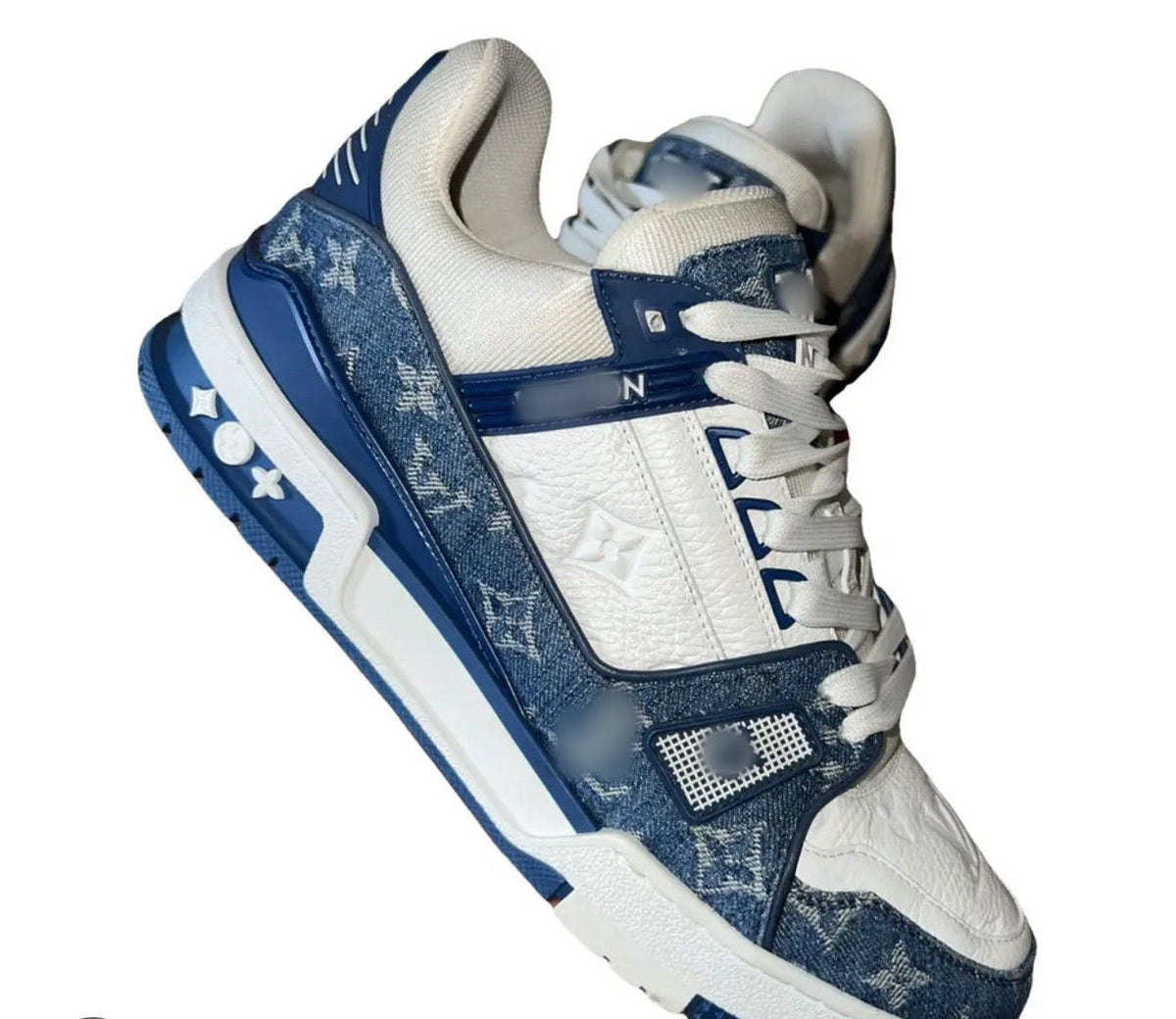 denim white sneakers