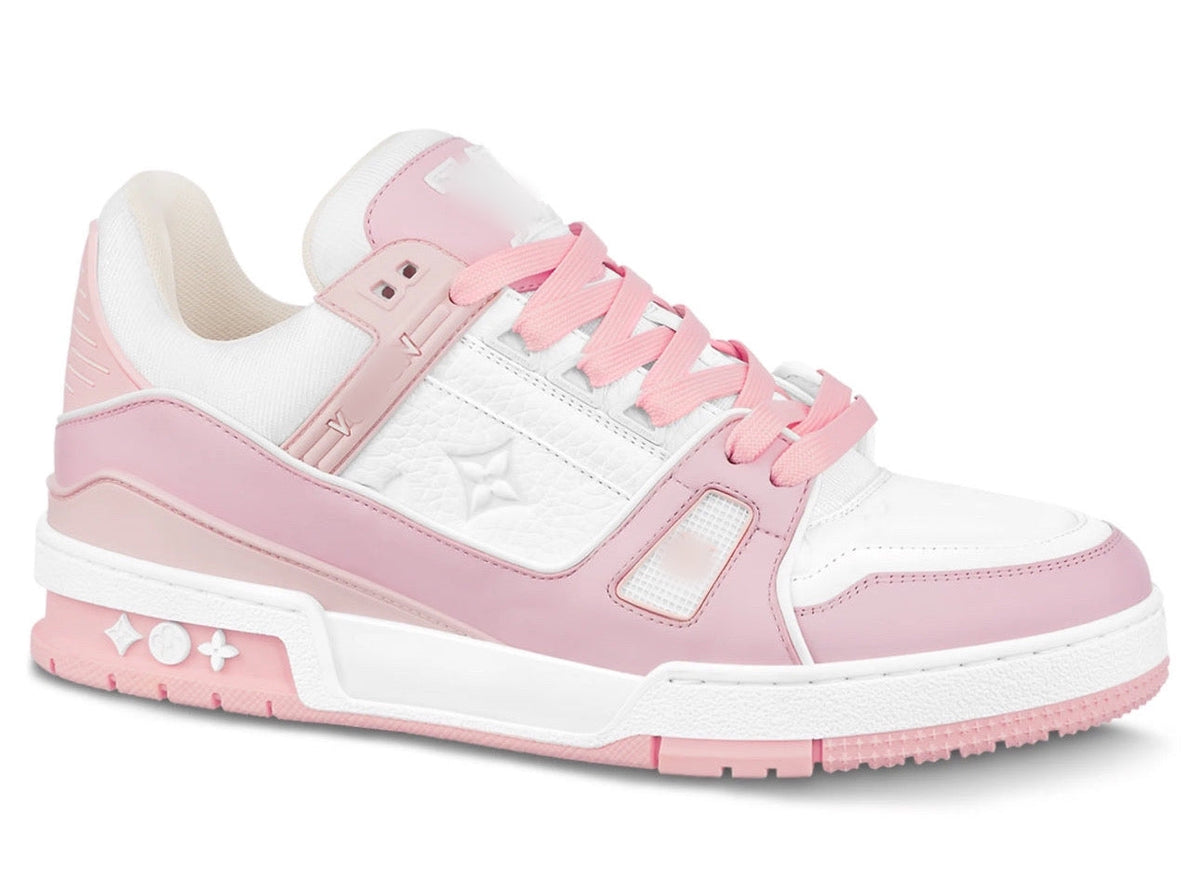 pink white sneakers