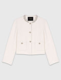 MAJE TWEED PEARL JACKET