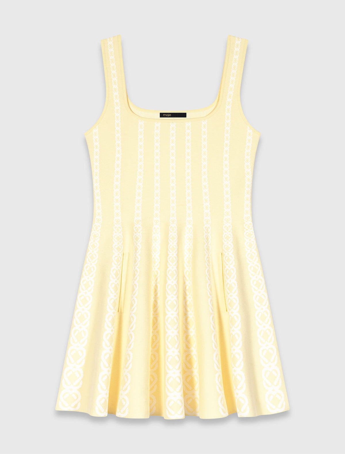 MAJE DRESS BUTTER YELLOW
